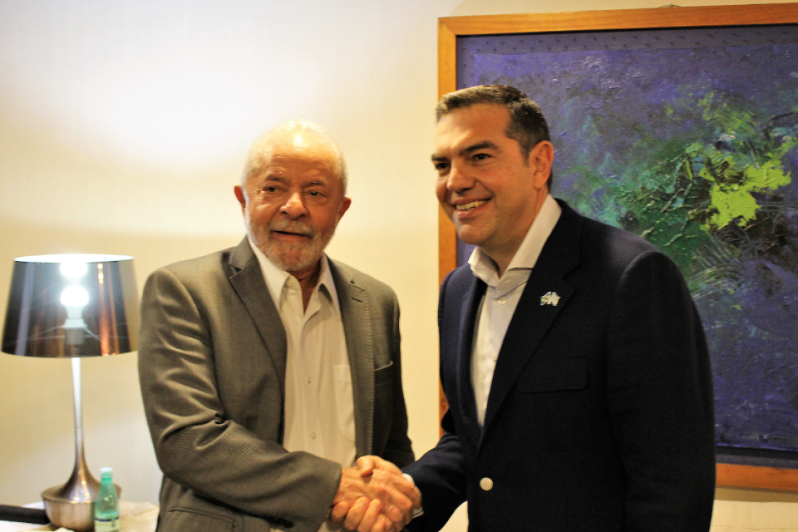 Συνάντηση Αλ. Τσίπρα με τον πρόεδρο Λούλα